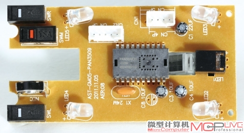 PCB布局工整，可是也显得空荡荡的。